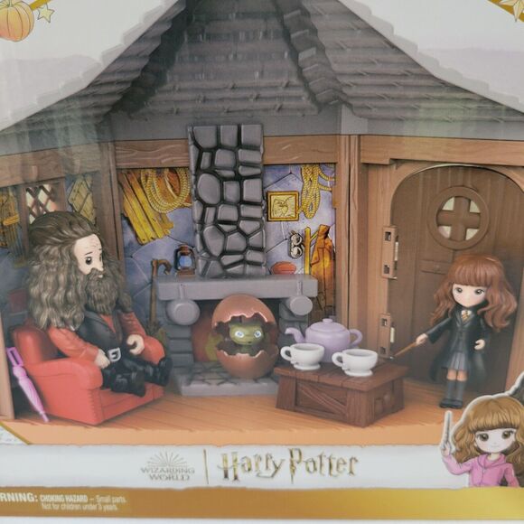 Wizard Harry Potter Magical Minis Hagrid Hut Playset Norbert Figure Toy Hermione - Picture 5 of 14